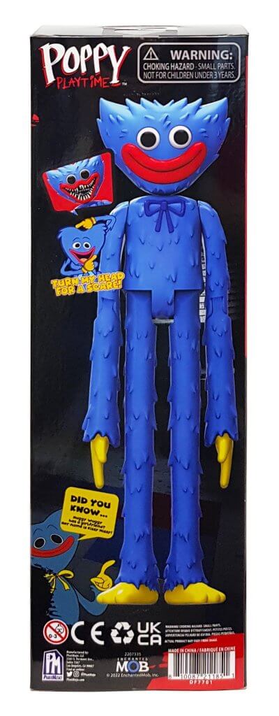 POPPY PLAYTIME - Huggy Wuggy Deluxe Face-Changing Action Figure (12  Posable Figure, Series 1) [OFFICIALLY LICENSED]